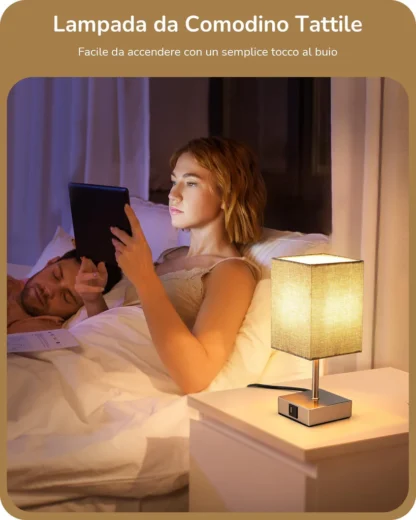 Kaks halli USB-pesadega lampi öökapile - Image 3