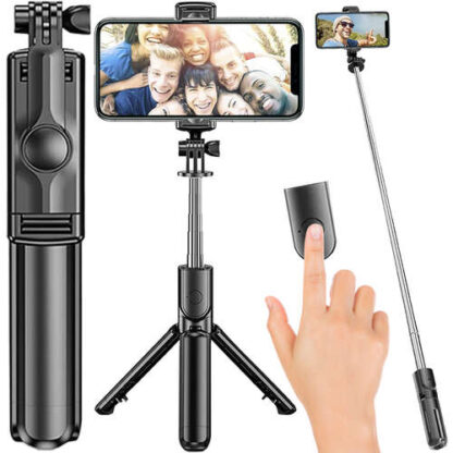 Puldiga kaks ühes selfipulk / kolmikjalg