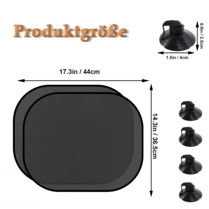 Mustad päikesevarjud autosse 2 tk - Image 2