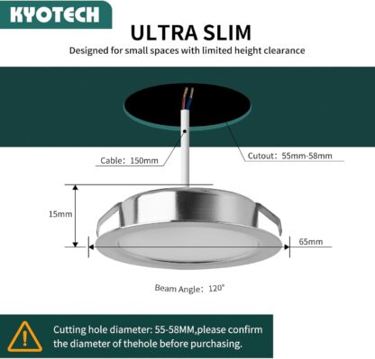 Kolm süvistatavat LED-lampi - Image 4