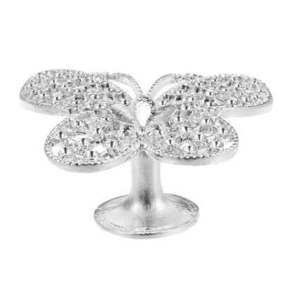 Väike liblikaga alus kristallkuuli hoidmiseks, ilma kuulita (4.8cm)