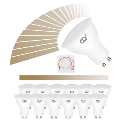Dimmerifunktsiooniga GU10 LED-pirnid, 10 tk komplektis