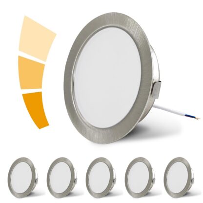 LED valgustid, süvistatavad, neutraalvalge (6tk, Ø55-58mm, sügavus 20mm)