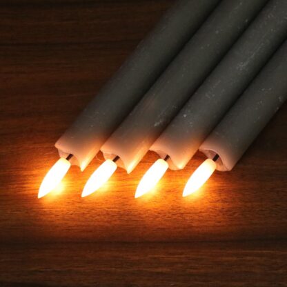 LED küünlad, vilkuvad, puldiga, päris vahast (6tk, 24,5cm) - Image 3