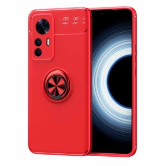 Xiaomi Mi 12T 5G telefonikaaned, 360° pöörlev rõngas, punane