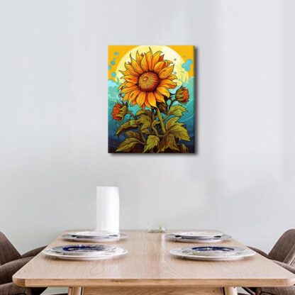 Numbrite järgi maalimise komplekt (40x50cm), koos värvide ja muuga - Image 2