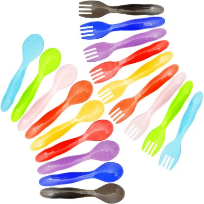 Korduvkasutatavad plastikust laste söögiriistad (18tk)
