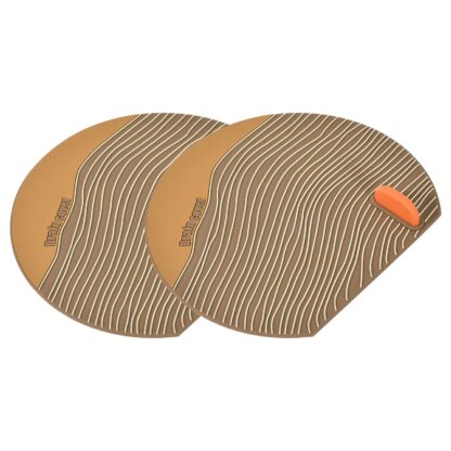 Silikoonist vannikork/äravoolu kate, pruun (2tk, 15x14cm)