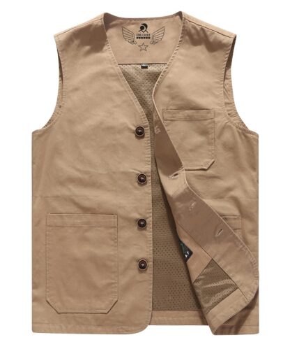 Meeste suvine vest, khaki (4XL)