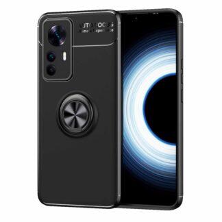Xiaomi Mi 12T 5G telefonikaaned, pöörleva rõngaga, must