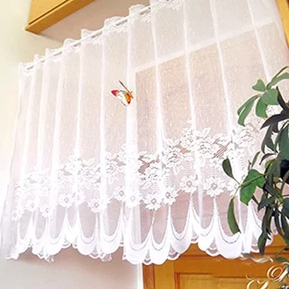 Lai pitsiline ülakardin, laius 200 cm, kõrgus 60 cm