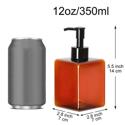 Plastikust pumppudelid (5tk, 350ml) - Image 2