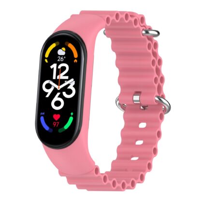Xiaomi Mi Band 7/6/5 silikoonist rihm, roosa