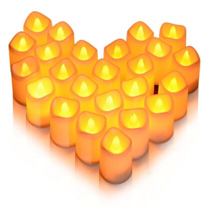 LED teeküünlad, keskmisest pikemad, soe valgus (24tk)