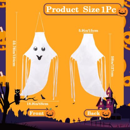 Halloweeni kummitusega tuulelipp (135cm) - Image 3