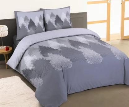 Hall puuvillane flanell voodipesukomplekt (tekikott 240x220 cm, 2 padjapüüri 65x65 cm)