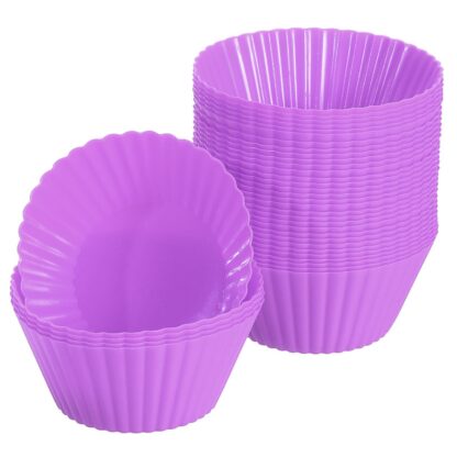 Silikoonist muffinivormid (36tk, lilla)