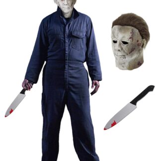 Halloweeni kostüüm meestele, väga realistlik mask