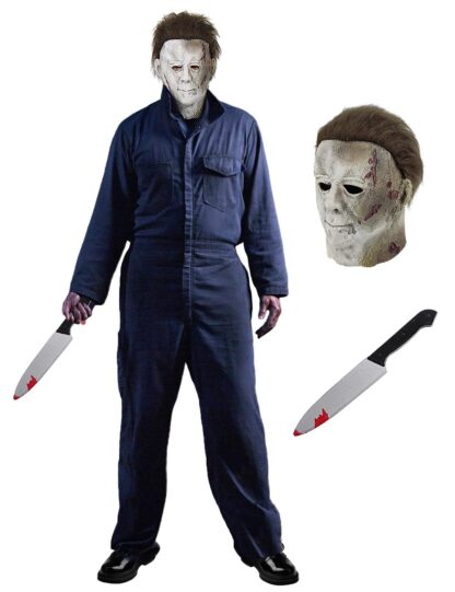 Halloweeni kostüüm meestele, väga realistlik mask