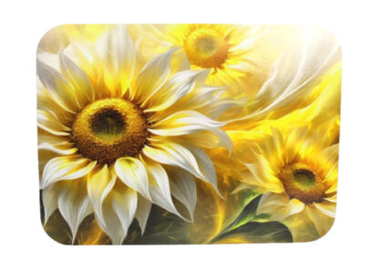 Päevalilledega lauamatt 30x40 cm, plastikust vms materjalist, 1 tk