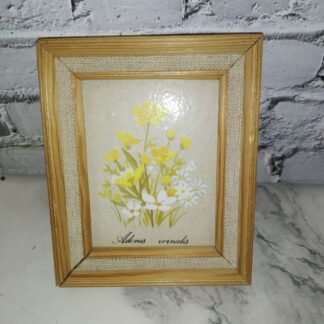 Puust pildiraam lilledega, 6x8