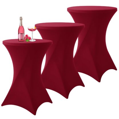 Venivad lauakated bistroolaudadele, tumesinine (3tk, Ø80-85cm, 80x110cm)