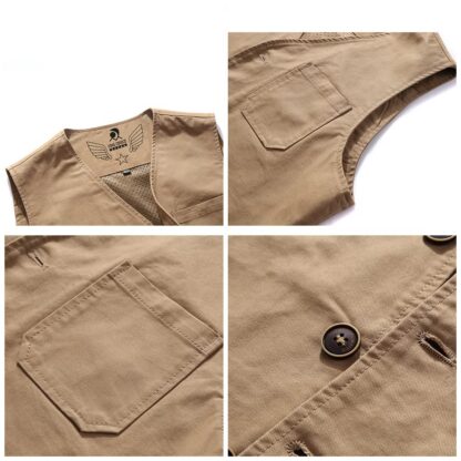 Meeste suvine vest, khaki (4XL) - Image 3