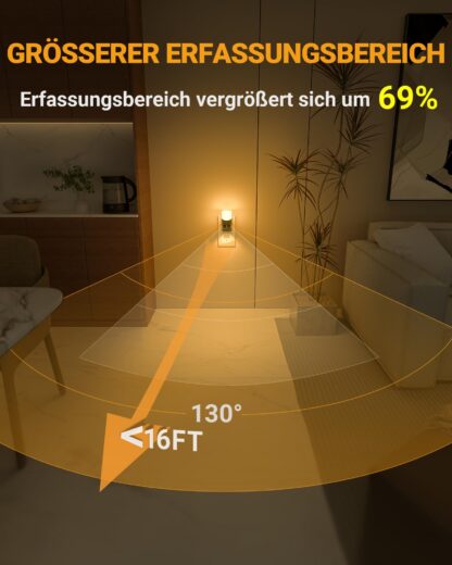 Liikumisanduriga LED-lambid, pistikusse, 2 tk - Image 2