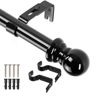 Pikendatav kardinapu, must (76-110cm)