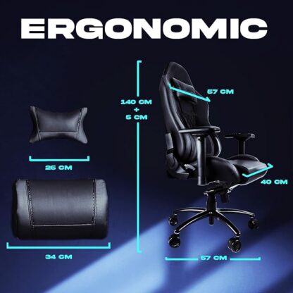 Kvaliteetne muar tugev mänguritool, kannab kuni 150 kg, ergonoomiline, reguleeritav, tavahind Amazonis 349€, AINULT KULLERIGA! - Image 3