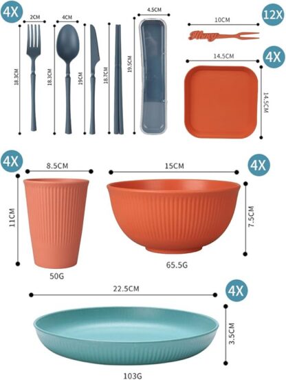 Plastikust lauanõud (48tk) - Image 2