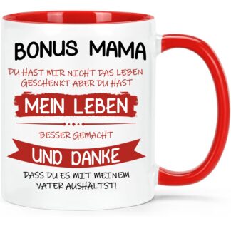 Kohvitass boonusemale (320ml, punane)