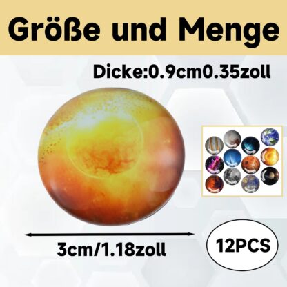 Planeetidega külmikumagnetite komplekt (12tk) - Image 2