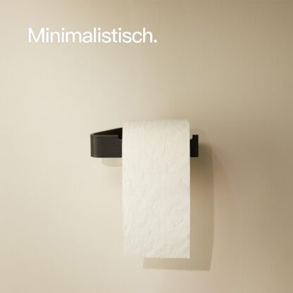 WC-paberihoidja, kleebitav (must) - Image 2