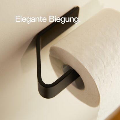 WC-paberihoidja, kleebitav (must) - Image 3