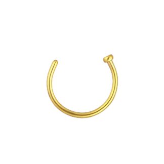 Ninarõngas titaanist, kuldne (1x10 mm)
