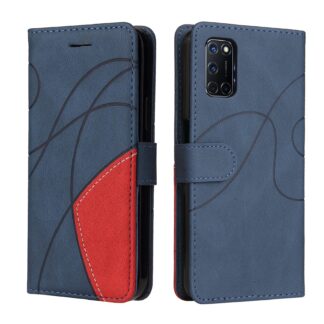 Oppo A52/A72/A92 telefonikaaned, nahk, sinine