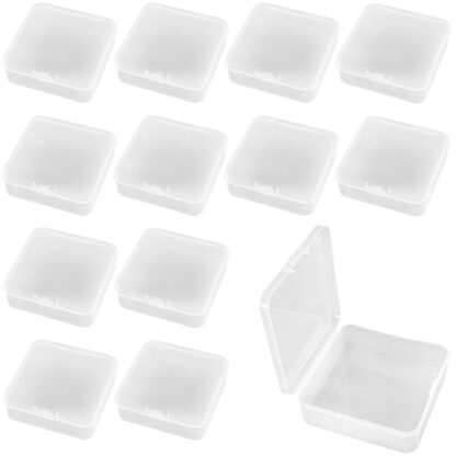 Läbipaistvad plastkarbid (12tk, 5.5x5.5cm)