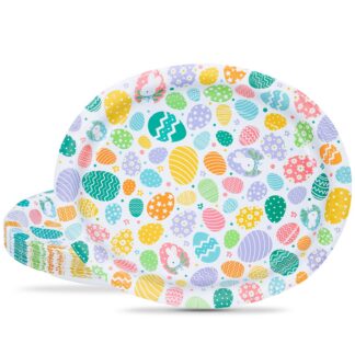 Paberist ühekordsed taldrikud, lihavõttemunad (24tk, 32cm)