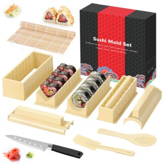 Sushi valmistamise komplekt koos terava noa ja kõige muuga (12 osa)