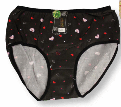 Südametega pehmed bambuskangast aluspüksid suurus L/XL, 1 paar, juhuslik värv (kopeeri) - Image 2