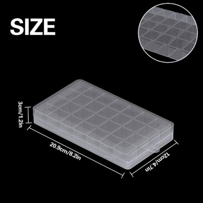 Plastikust kabid 28 tühja topsiga, 2 karpi komplektis (21x12x3cm) - Image 2