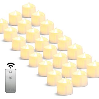 LED-teeküünlad puldiga (24tk, 8x9cm)