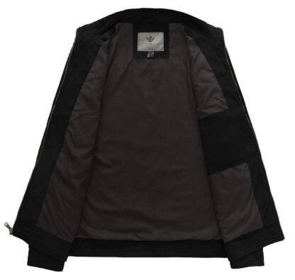 Puuvillane õhem suvine jakk meestele, must (XL) - Image 3