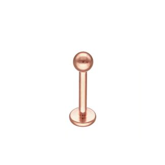 Nina-, huule-, kõrva vms rõngas, titaanist, roosakuldne (1.2x8x3 mm)