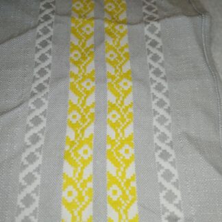 Hall ja kollane laudlina, 35*116 cm