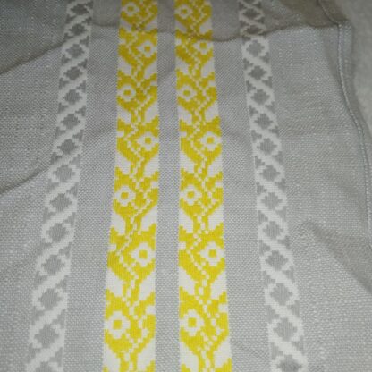 Hall ja kollane laudlina, 35*116 cm