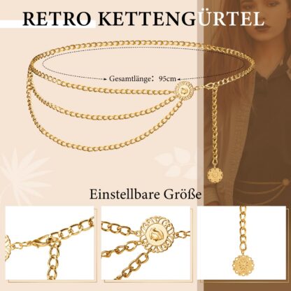 Vööketid naistele, kuldsed (2tk) - Image 3
