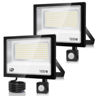 LED-valgustid, liikumisanduriga (2tk, 100W, 10000LM, 7000K)