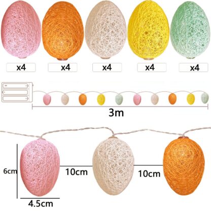 Munakujulised niidikeradega LED-tuled (3m, 20 LED) - Image 2